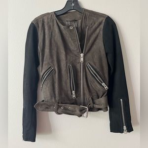 Allsaints goat leather suede Jensen biker jacket. Only worn once.